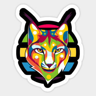 Lynx Portrait Sticker